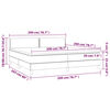 vidaXL &Kappa;&rho;&epsilon;&beta;ά&tau;&iota; Boxspring &mu;&epsilon; &Sigma;&tau;&rho;ώ&mu;&alpha; &Mu;&alpha;ύ&rho;&omicron; 200x200 &epsilon;&kappa;. &Sigma;&upsilon;&nu;&theta;&epsilon;&tau;&iota;&kappa;ό &Delta;έ&rho;&mu;&alpha;