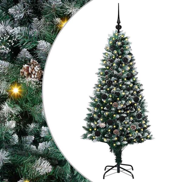 vidaXL Τεχνητό Χριστουγεννιάτικο Δέντρο με 150 LED Πράσινο 150 cm