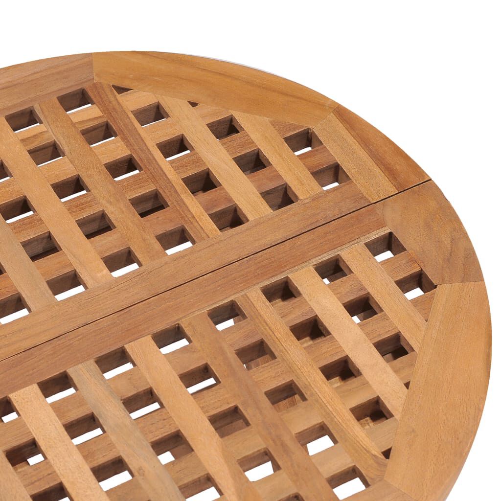 vidaXL Τραπέζι Κήπου Πτυσσόμενο 50 x 50 x 50 εκ. από Μασίφ Ξύλο Teak