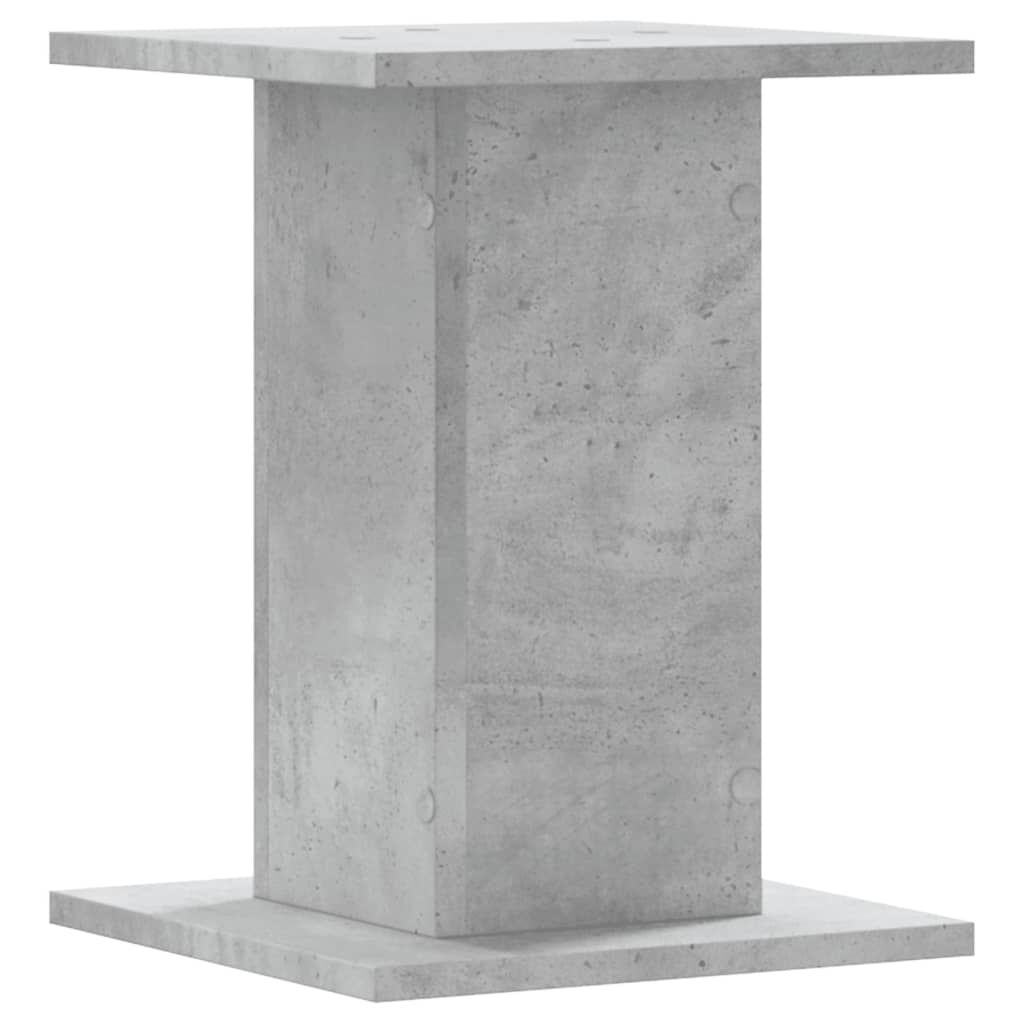 vidaXL Βάσεις Φυτών 2 τεμ. Γκρι Σκυρ. 30x30x40 εκ. Επεξεργασμένο Ξύλο
