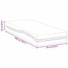 vidaXL Στρώμα Λευκό και Γκρι 70 x 200 cm Αφρός Μνήμης