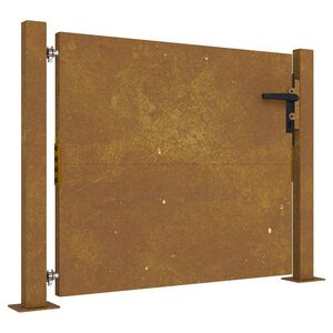 vidaXL &Pi;ό&rho;&tau;&alpha; &Kappa;ή&pi;&omicron;&upsilon; &alpha;&pi;ό &Alpha;&tau;&sigma;ά&lambda;&iota; Corten 100x75 &epsilon;&kappa;.