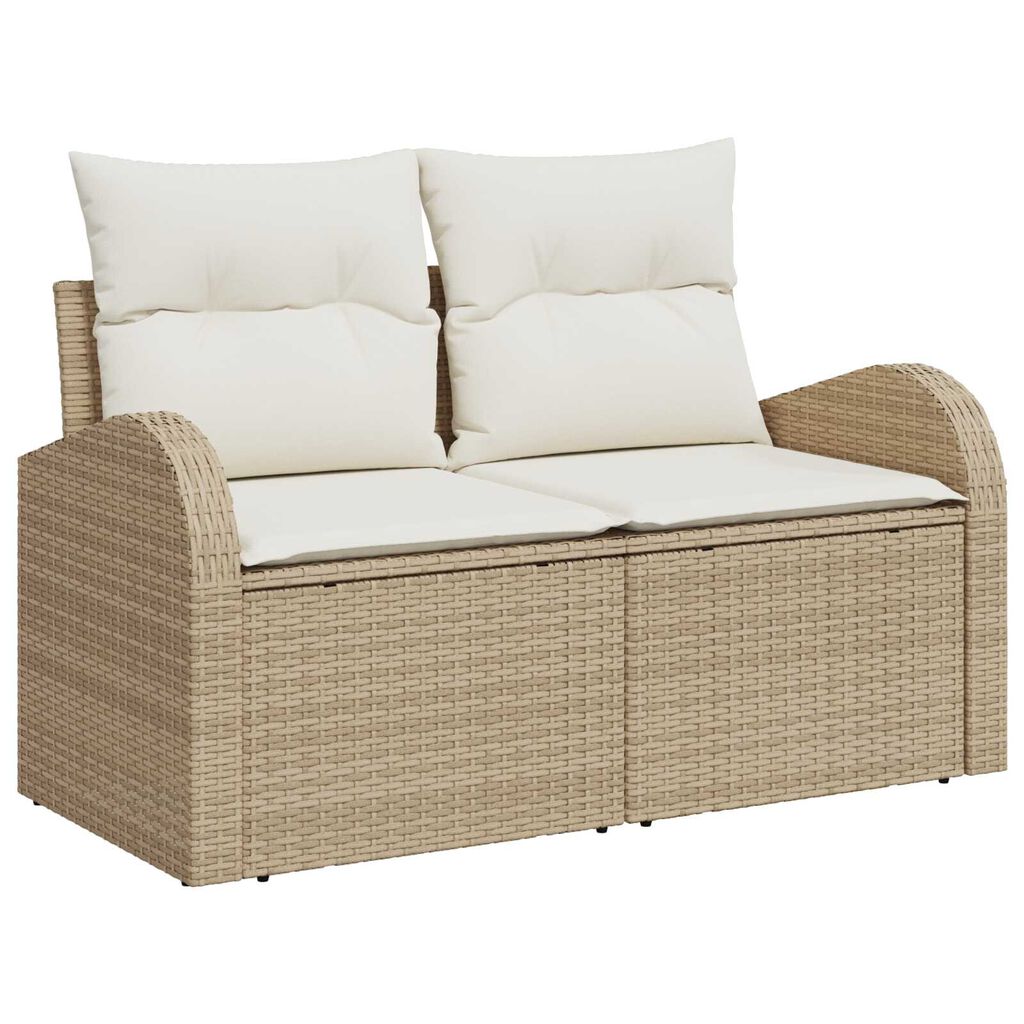 vidaXL Σετ Σαλονιού Κήπου 8 pcs Beige, λευκό Μεγάλο