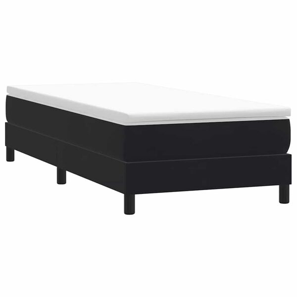 vidaXL Box Spring &Kappa;&rho;&epsilon;&beta;ά&tau;&iota; &chi;&omega;&rho;ί&sigmaf; &sigma;&tau;&rho;ώ&mu;&alpha; &Mu;&alpha;ύ&rho;&omicron; 100x210 cm &Beta;&epsilon;&lambda;&omicron;ύ&delta;&iota;&nu;&omicron;
