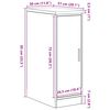 vidaXL ντουλάπι αποθήκευσης γκαράζ Λευκό 30x51x85 εκ μασίφ ξύλο πεύκο