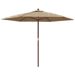 vidaXL &Omicron;&mu;&pi;&rho;έ&lambda;&alpha; &Kappa;ή&pi;&omicron;&upsilon; &mu;&epsilon; &Xi;ύ&lambda;&iota;&nu;&omicron; &Iota;&sigma;&tau;ό Taupe 299 x 240 &epsilon;&kappa;.