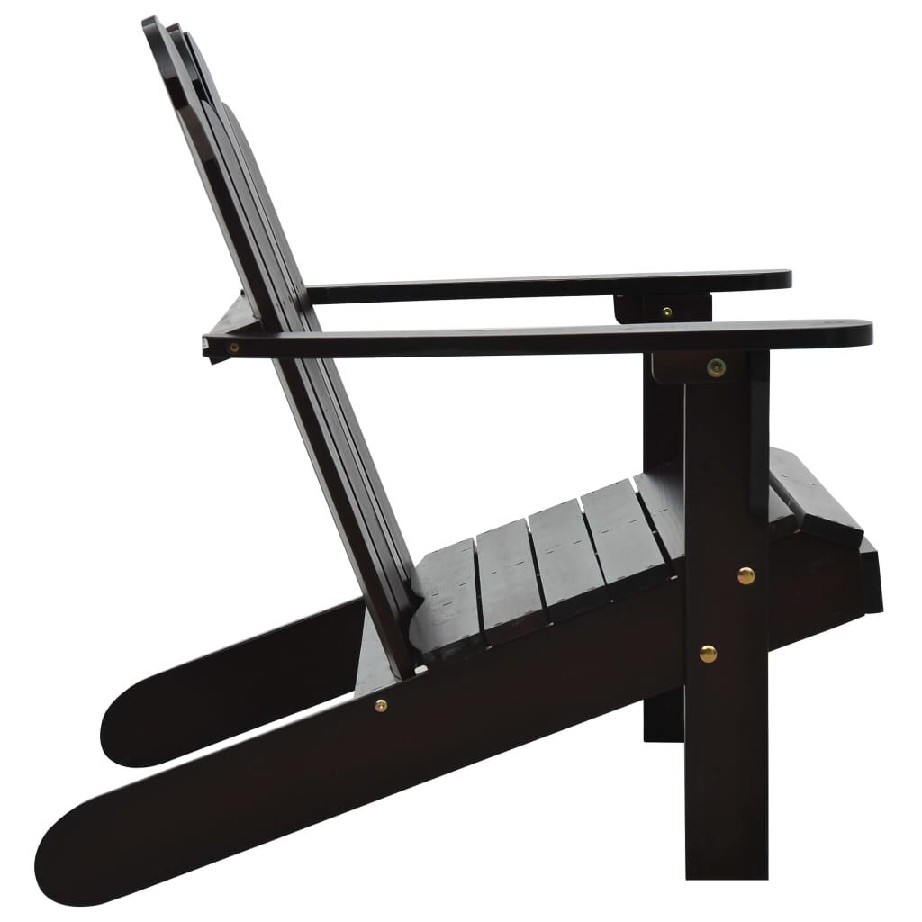 vidaXL Κάθισμα Διπλό Adirondack Καφέ Ξύλινο
