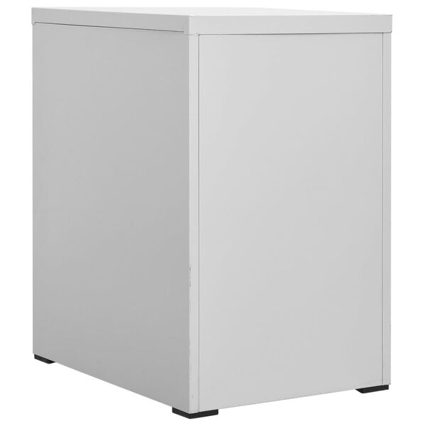 vidaXL Αρχειοθήκη Ανοιχτό Γκρι 46 x 62 x 72,5 εκ. από Ατσάλι