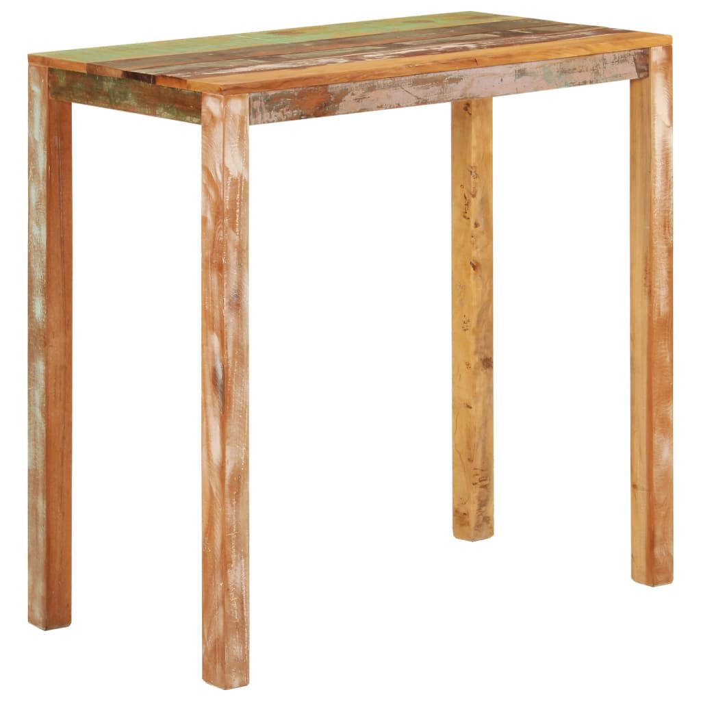 vidaXL Τραπέζι Μπαρ 112 x 55 x 108 εκ. από Μασίφ Ανακυκλωμένο Ξύλο