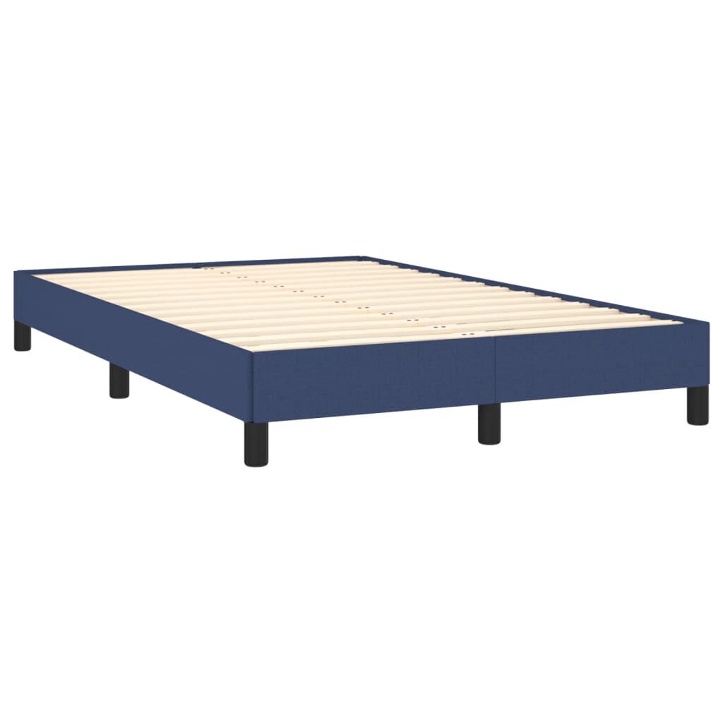 vidaXL Πλαίσιο κρεβατιού χωρίς στρώμα μπλε 120x200cm ύφασμα
