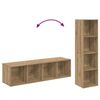 vidaXL &Sigma;&epsilon;&tau; &epsilon;&pi;ί&pi;&lambda;&omicron;&upsilon; &tau;&eta;&lambda;&epsilon;ό&rho;&alpha;&sigma;&eta;&sigmaf; 2 pcs Artisan Oak 37 x 37 x 142,5 &epsilon;&kappa;