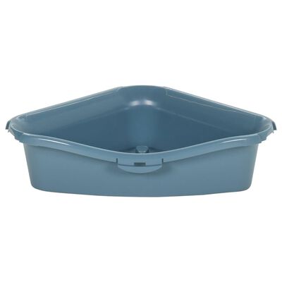 vidaXL Τουαλέτα Γάτας Λευκή / Μπλε 56 x 40 x 40 εκ. από Πολυπροπυλένιο