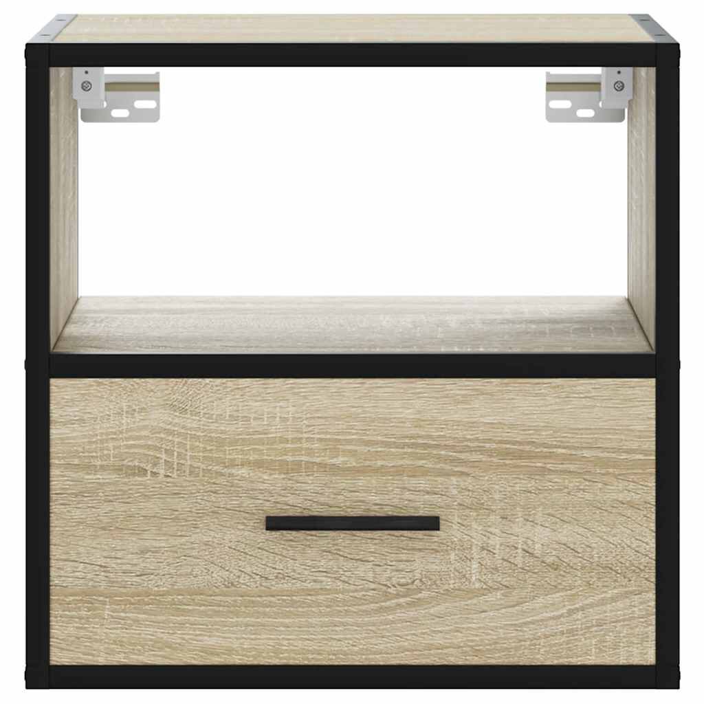 vidaXL Επίτοιχα κομοδίνα 2 τεμάχια Sonoma Oak 40x31x39,5 cm