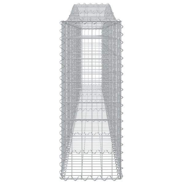 vidaXL Συρματοκιβώτια Τοξωτά 15 τεμ. 400x30x80/100 εκ. Γαλβαν. Ατσάλι