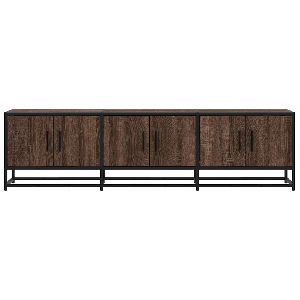vidaXL Έπιπλο Τηλεόρασης Καφέ Δρυς 150x35x41 εκ Επεξ. Ξύλο/Μέταλλο