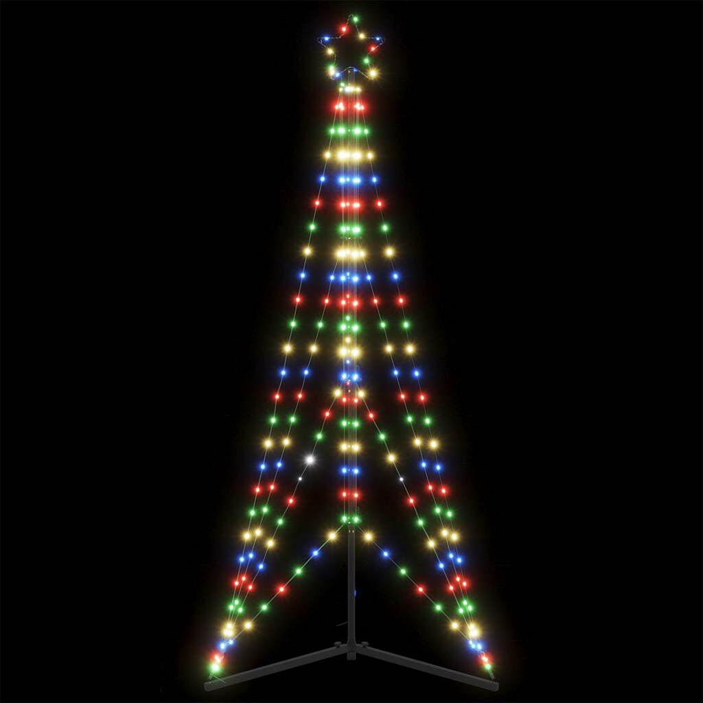 vidaXL Χριστουγεννιάτικο δέντρο LED 363 LED πολύχρωμα 182 εκ.