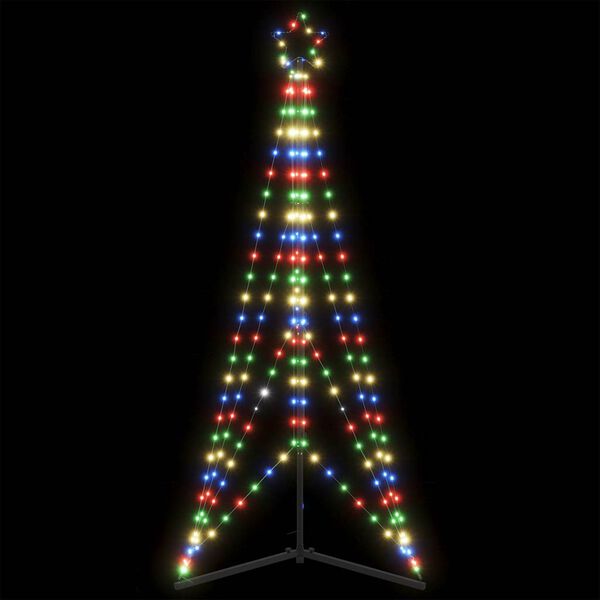 vidaXL Χριστουγεννιάτικο δέντρο LED 363 LED πολύχρωμα 182 εκ.