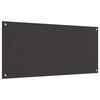vidaXL Πίσω Πάνελ Κουζίνας 2 pcs Σκούρο Γκρι 110 x 50 cm
