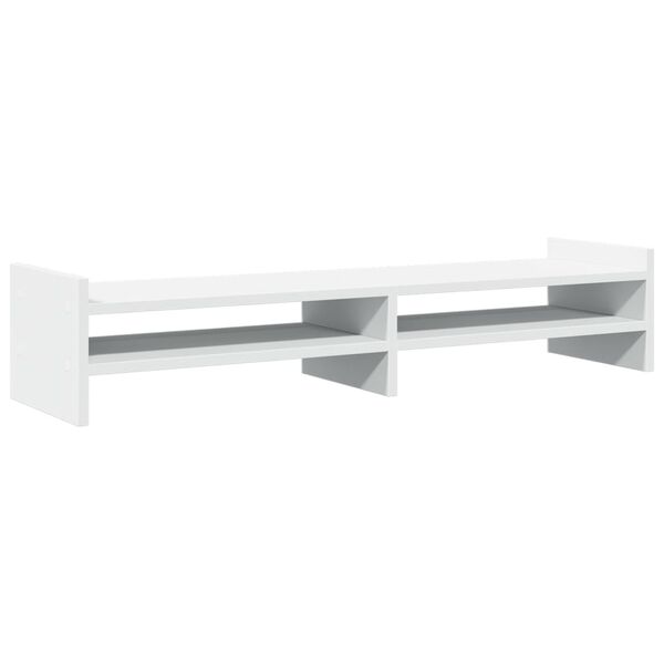 vidaXL Βάση Οθόνης Λευκή 100x27x20 εκ. από Επεξ. Ξύλο