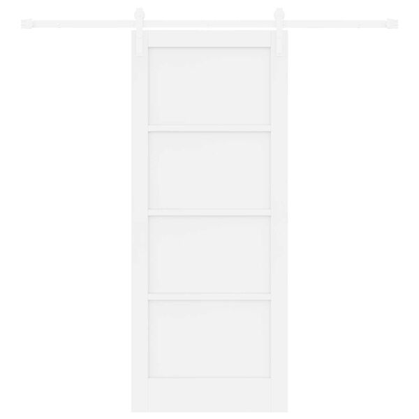 vidaXL Συρόμενη Πόρτα Λευκό 83 x 202 εκ.