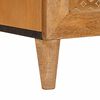 vidaXL Πλαϊνό γραφείο 3 pcs Καφέ 60 x 33 x 75 cm Μασίφ ξύλο μάνγκο