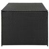 vidaXL Κουτί Αποθήκευσης Κήπου Μαύρο 180x90x70 εκ. από Συνθετικό Ρατάν
