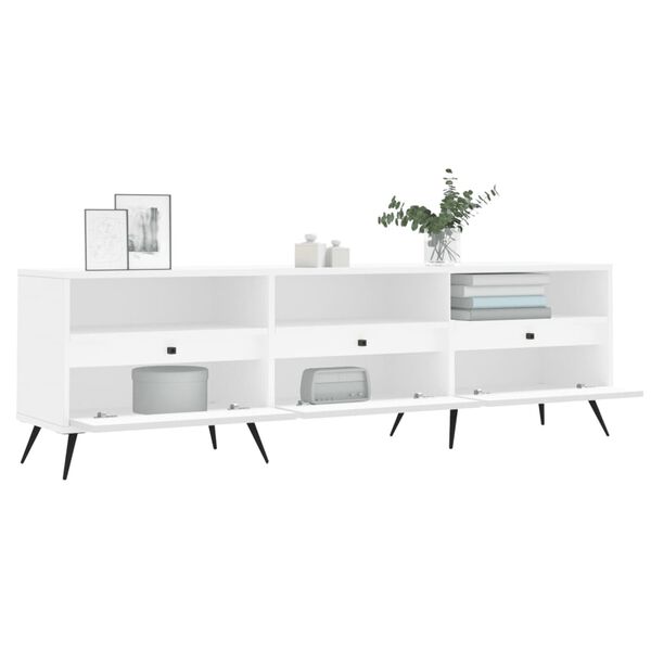 vidaXL Έπιπλο Τηλεόρασης Λευκό 150x30x44,5 εκ. Επεξεργασμένο Ξύλο
