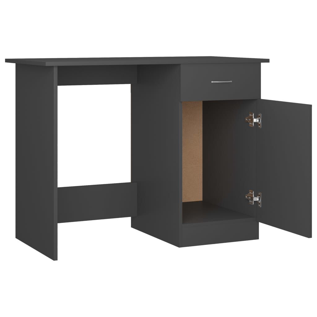 vidaXL Γραφείο Γκρι 100 x 50 x 76 εκ. από Μοριοσανίδα