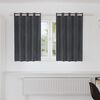 vidaXL Κουρτίνες με κουρτίνες 2 pcs Ανοιχτό γκρι 140 x 140 cm Βελούδο