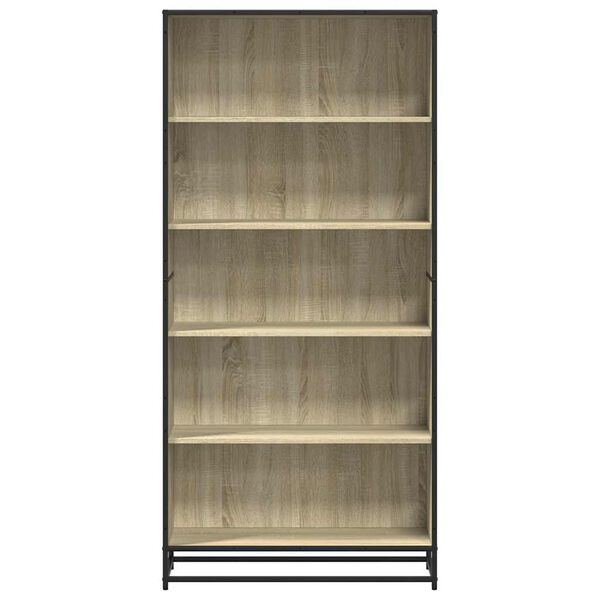 vidaXL Βιβλιοθήκη Sonoma Oak 80,5x35x170,5 cm Ξύλινη κατασκευή