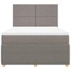 vidaXL &Kappa;&rho;&epsilon;&beta;ά&tau;&iota; Boxspring &mu;&epsilon; &Sigma;&tau;&rho;ώ&mu;&alpha; Taupe 160x200 &epsilon;&kappa;. &Upsilon;&phi;&alpha;&sigma;&mu;ά&tau;&iota;&nu;&omicron;