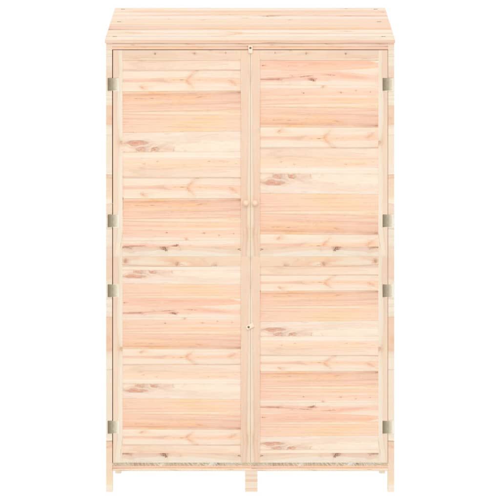 vidaXL Αποθήκη Κήπου 102 x 52 x 174,5 εκ. από Μασίφ Ξύλο Ελάτης