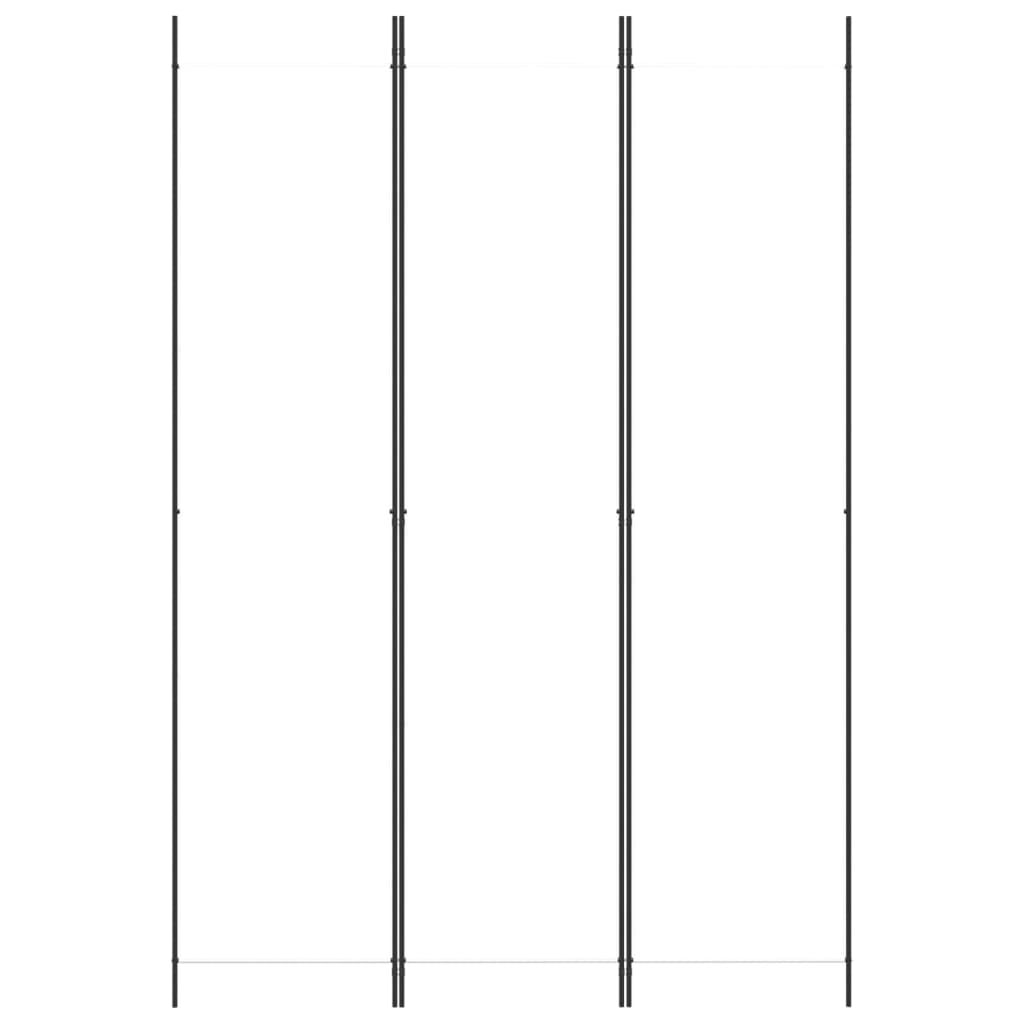 vidaXL Διαχωριστικό Δωματίου με 3 Πάνελ Λευκό 150x220 εκ. Υφασμάτινο