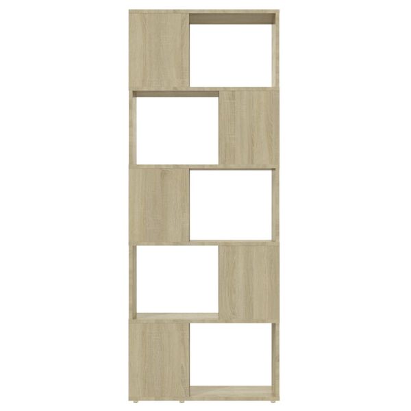 vidaXL Βιβλιοθήκη/Διαχωριστικό Χώρου Sonoma Δρυς 60x24x155 εκ.