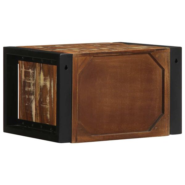 vidaXL Κομοδίνο Πολύχρωμο 40x35x25 cm Στερεό ξύλο αναγεννημένο
