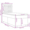 vidaXL Κρεβάτι Boxspring με Στρώμα Μπλε 80x200 εκ. Υφασμάτινο