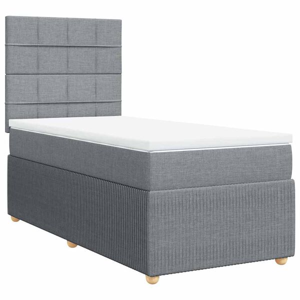 vidaXL &Kappa;&rho;&epsilon;&beta;ά&tau;&iota; Boxspring &mu;&epsilon; &Sigma;&tau;&rho;ώ&mu;&alpha; &Alpha;&nu;&omicron;&iota;&chi;&tau;ό &Gamma;&kappa;&rho;&iota; 90x200 &epsilon;&kappa;. &Upsilon;&phi;&alpha;&sigma;&mu;ά&tau;&iota;&nu;&omicron;