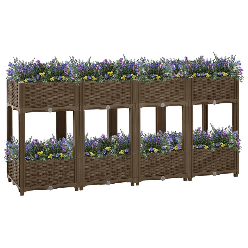vidaXL Ζαρντινιέρα 160 x 40 x 71 εκ. από Πολυπροπυλένιο