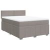 vidaXL &Kappa;&rho;&epsilon;&beta;ά&tau;&iota; Boxspring &mu;&epsilon; &Sigma;&tau;&rho;ώ&mu;&alpha; Taupe 160x200 &epsilon;&kappa;. &Upsilon;&phi;&alpha;&sigma;&mu;ά&tau;&iota;&nu;&omicron;