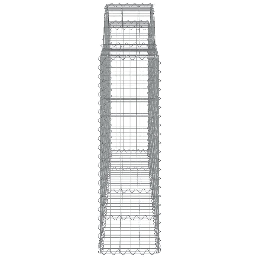 vidaXL Συρματοκιβώτια Τοξωτά 40 τεμ. 200x30x100/120 εκ. Γαλβαν. Ατσάλι