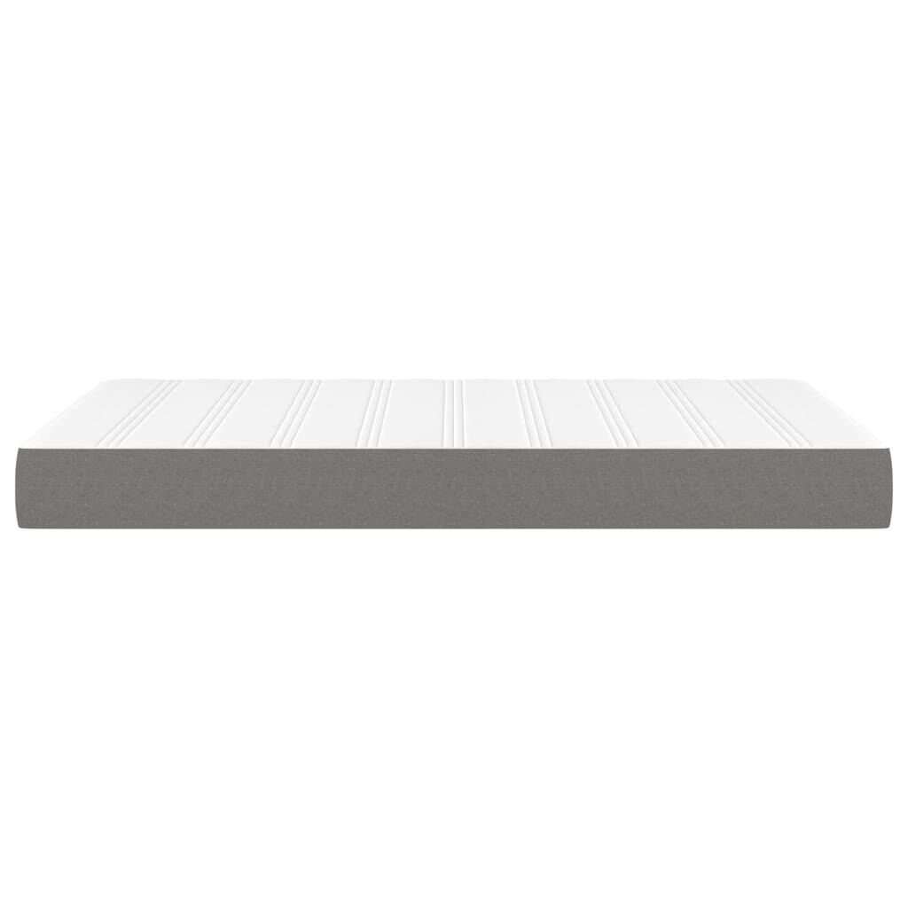 vidaXL Στρώμα με Pocket Springs Σκούρο Γκρι 120x200x20 εκ. Υφασμάτινο