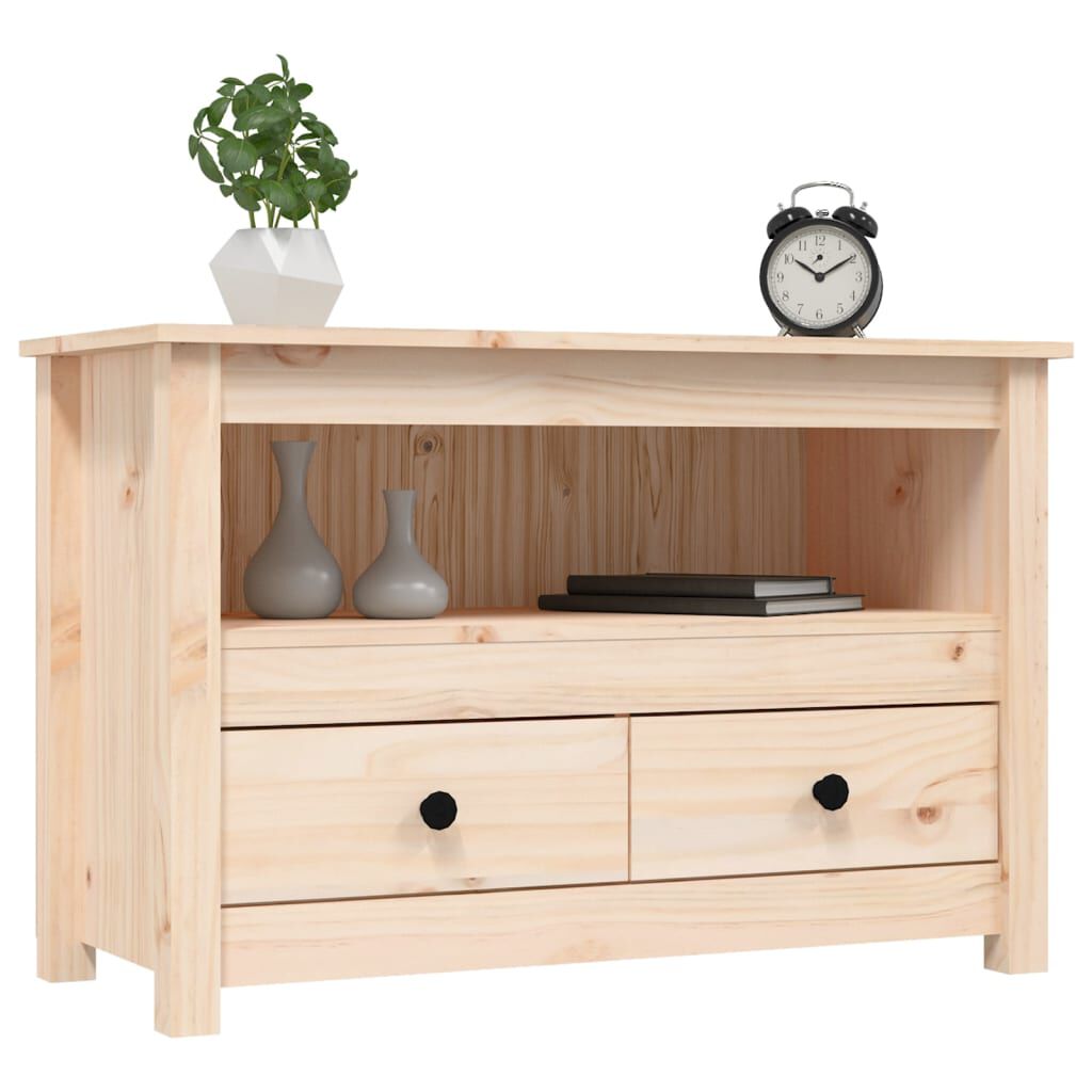 vidaXL Έπιπλο Τηλεόρασης 79 x 35 x 52 εκ. από Μασίφ Ξύλο Πεύκου
