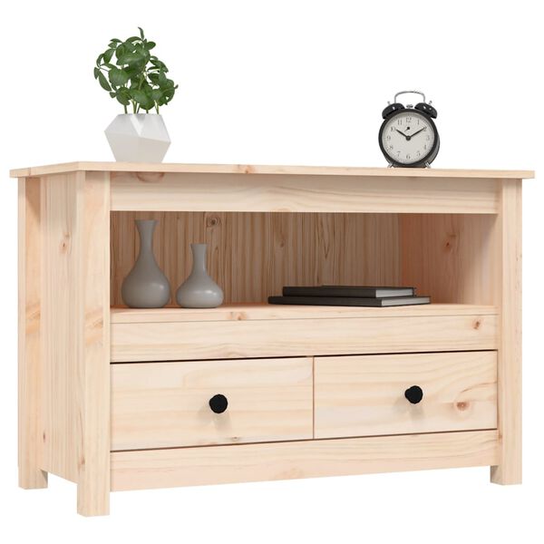 vidaXL Έπιπλο Τηλεόρασης 79 x 35 x 52 εκ. από Μασίφ Ξύλο Πεύκου