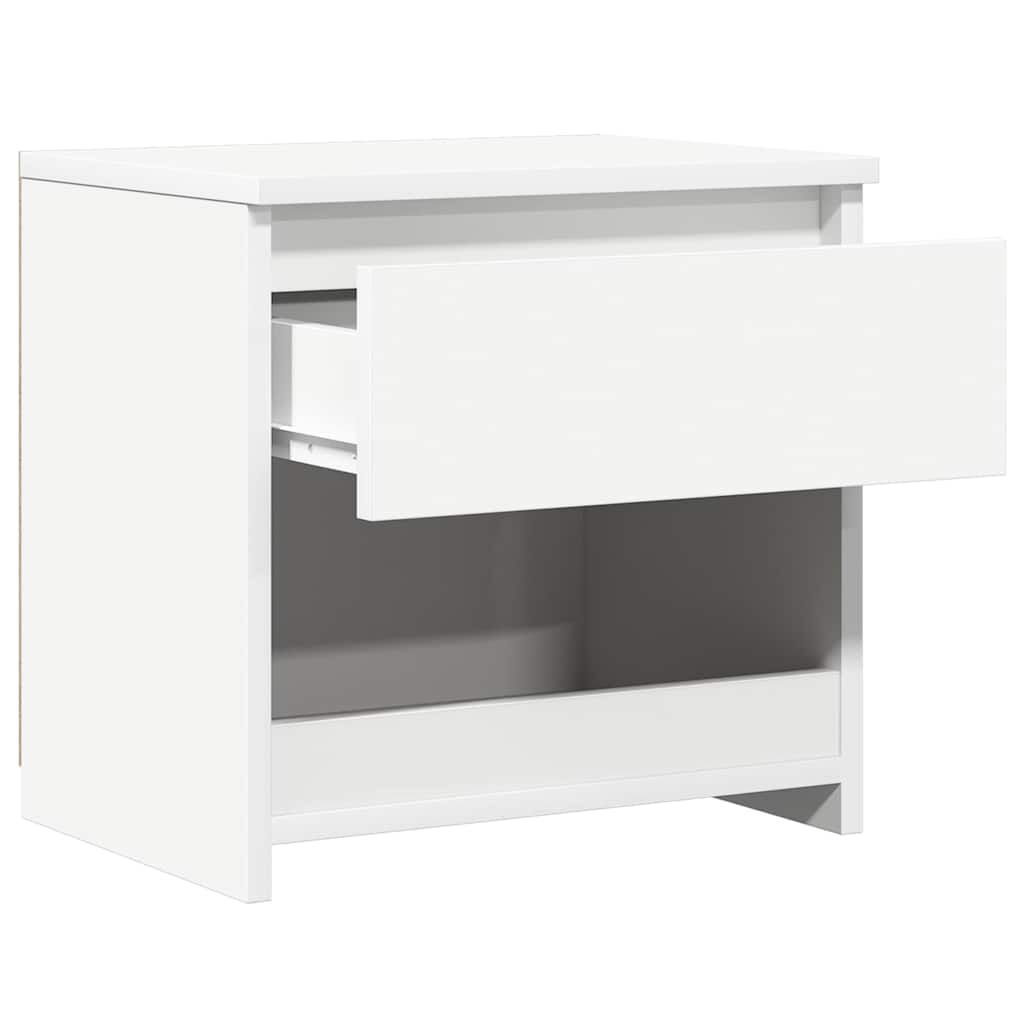 vidaXL Κομοδίνα 2 τεμ. Λευκά 40 x 30 x 39 εκ. από Επεξ. Ξύλο
