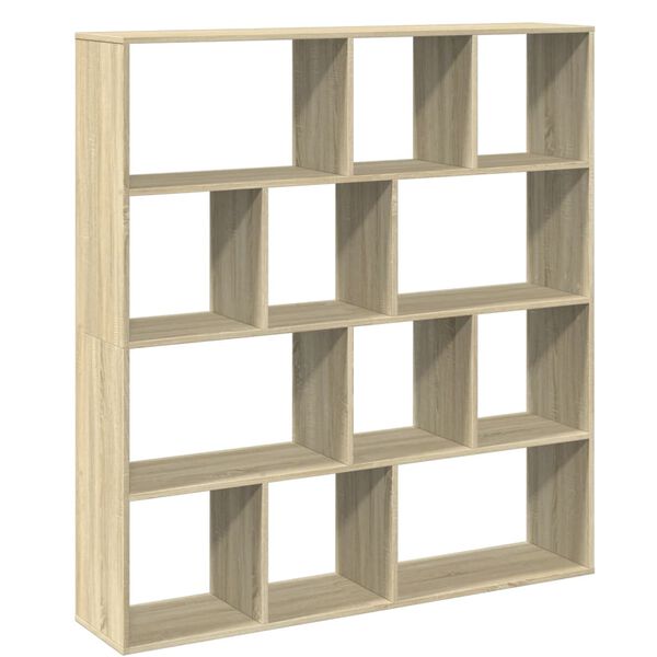 vidaXL Βιβλιοθήκη Χρώμα Sonoma Δρυς 132x29x141,5εκ. Επεξεργασμένο Ξύλο