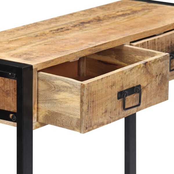 vidaXL Τραπέζι Κονσόλα 90 x 30 x 75 εκ. από Μασίφ Ξύλο Μάνγκο
