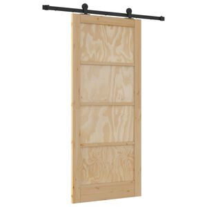 vidaXL &Sigma;&upsilon;&rho;ό&mu;&epsilon;&nu;&eta; &Pi;ό&rho;&tau;&alpha; ORKDAL 86 x 198,5 cm &Mu;&alpha;&sigma;ί&phi; &Xi;ύ&lambda;&omicron; &Pi;&epsilon;ύ&kappa;&omicron;&upsilon; &Phi;&upsilon;&sigma;&iota;&kappa;ό