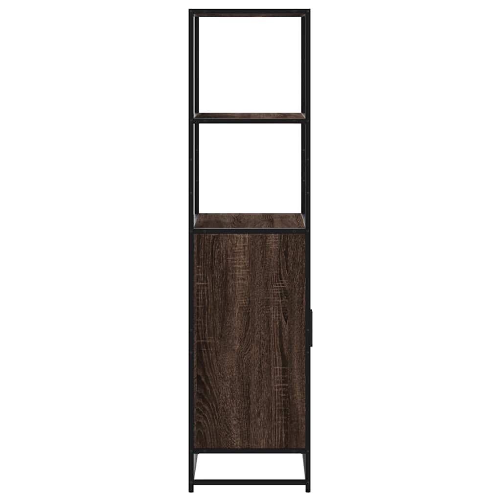 vidaXL Highboard καφέ δρυς Κατασκευασμένο ξύλο και μέταλλο