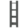 vidaXL Βιβλιοθήκη/Διαχωριστικό Χώρου Γκρι 41x35x125 εκ. Μασίφ Πεύκο