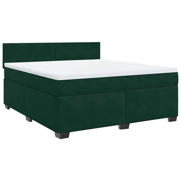 vidaXL &Kappa;&rho;&epsilon;&beta;ά&tau;&iota; Boxspring &mu;&epsilon; &Sigma;&tau;&rho;ώ&mu;&alpha; &Sigma;&kappa;&omicron;ύ&rho;&omicron; &Pi;&rho;ά&sigma;&iota;&nu;&omicron; 180x200&epsilon;&kappa;. &Beta;&epsilon;&lambda;&omicron;ύ&delta;&iota;&nu;&omicron;